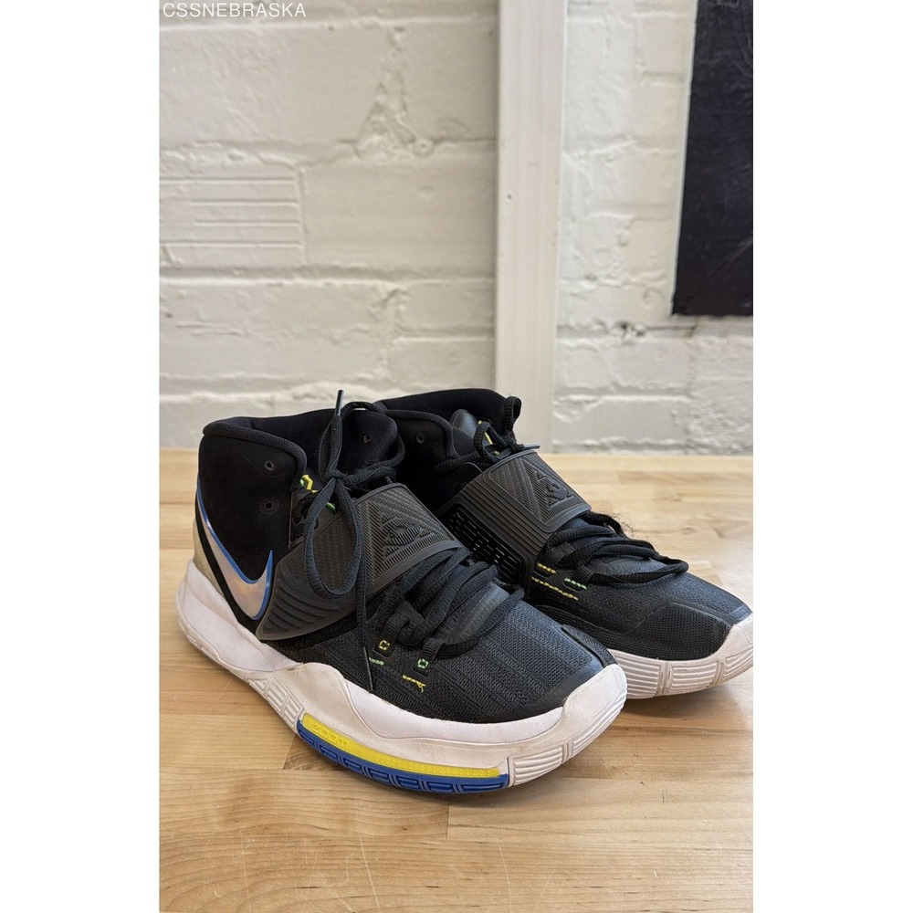 Nike Kyrie 6‎ Black Soar Dynamic Yellow Basketball Shoes Men's Size 8.5